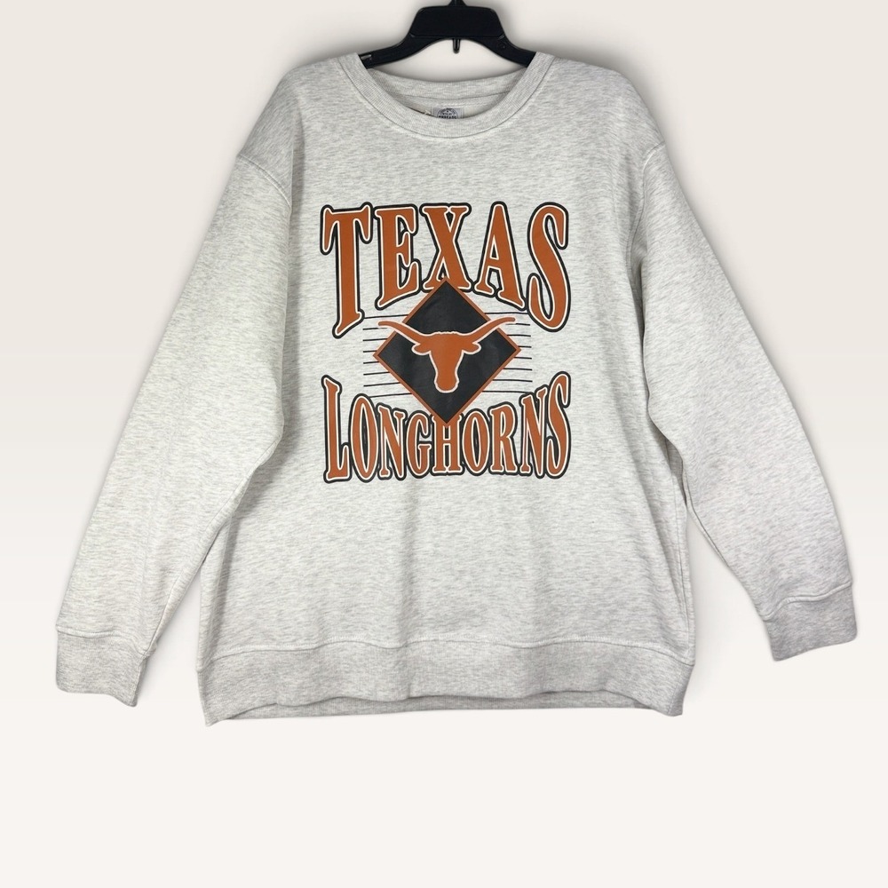 Rivalry Threads Texas Longhorns Sweatshirt Youth XL 16/18 Gray Graphic NWT